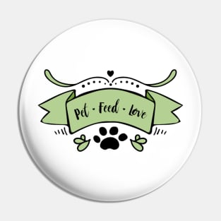 Hand Drawn Illustrations Dog Mom Pet Feed Love Cat Mom Gift Pin