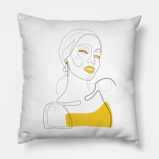 Lady In Gold Pillow