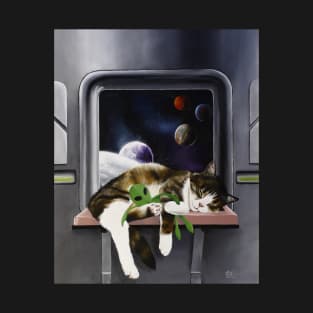 Spaceship Cat T-Shirt