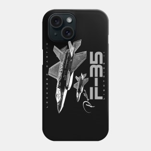 f 35 lightning ii usaf fighterjet Phone Case