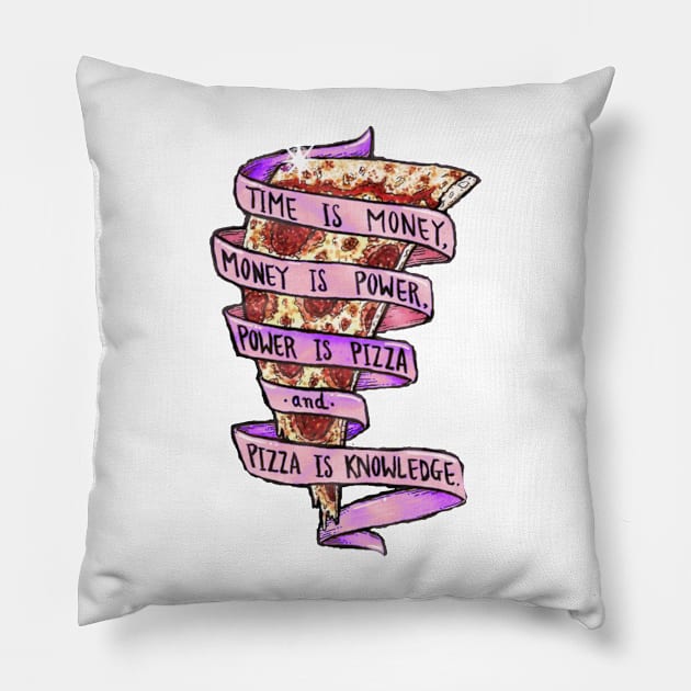 Trust in pizza Pillow by cptpuggles