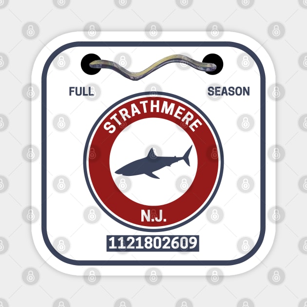 Strathmere New Jersey Beach Badge Magnet by fearcity