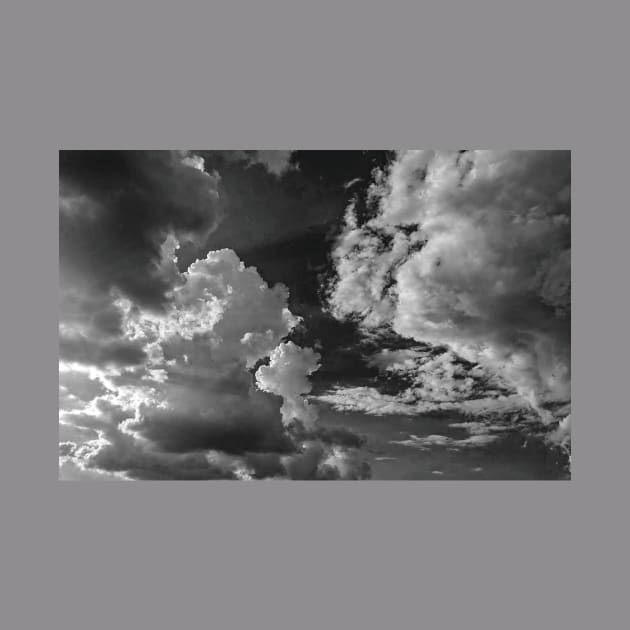 Clouds in the sky in black and white by PandLCreations