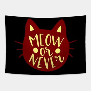 Meow or Never Tapestry