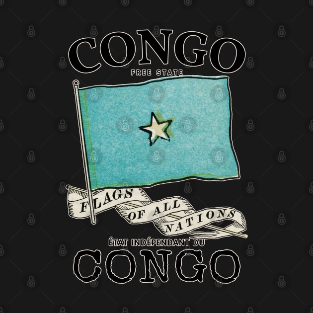 Vintage Flag of Congo by KewaleeTee