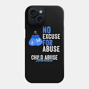 Child Abuse Prevention Awareness Month Blue Ribbon gift idea Phone Case