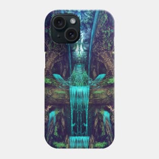 Waters Fall Visionary Fractal Manipulation Manafold Art Phone Case