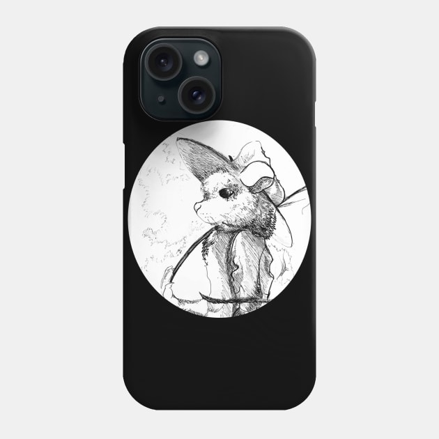 Ink drawing of Ratty - Children's book inspired designs Phone Case by STearleArt