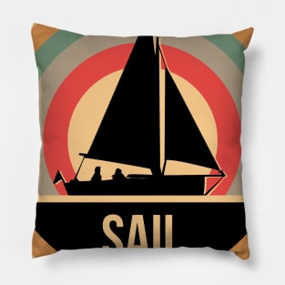 Retro Vintage Sailing Gift For Sailors Pillow