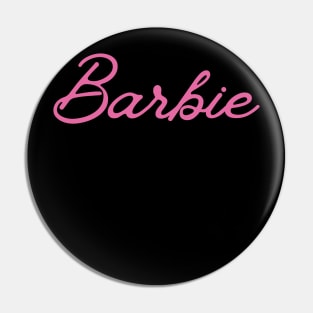 Barbie typographie Pin