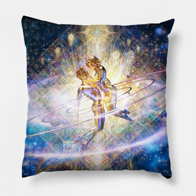 Entwined Ascension Pillow by louisdyer