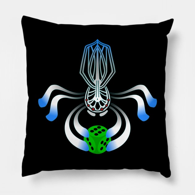 Paper spider Pillow by moonmorph