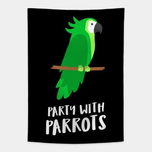 party with parrots Tapestry