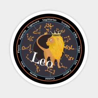 New Leo Zodiac sign Magnet