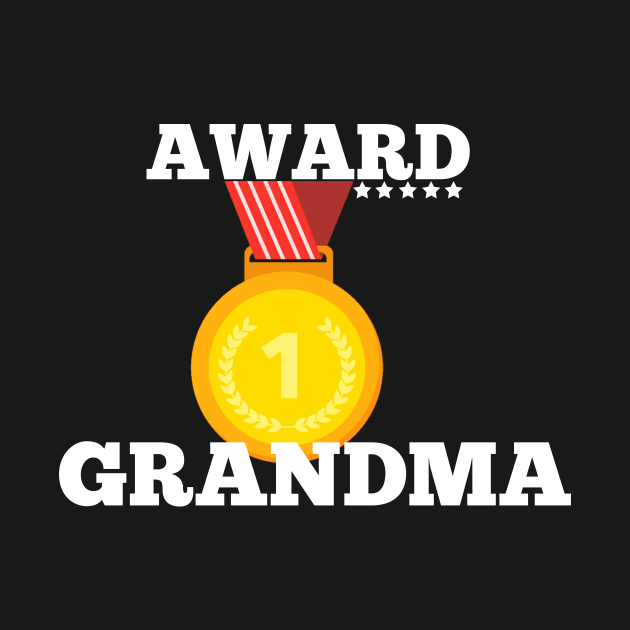 Award Trophy Best grandma i love my grandma gift by Flipodesigner