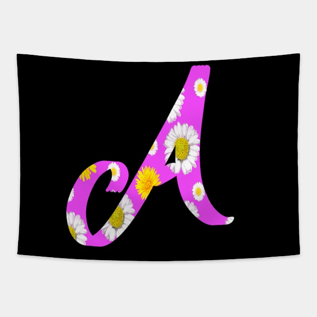 Letter A personalized custom name monogram initials Alphabet A capital letter A Tapestry by Artonmytee