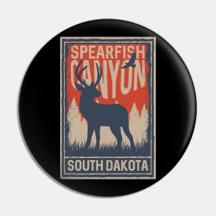 Spearfish Canyon South Dakota Deer and Eagle Pin