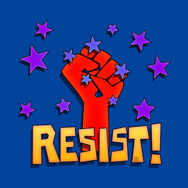 Resist Fist and Stars by SeattleDesignCompany