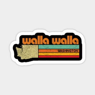 walla walla Washington Retro Magnet