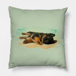 German Shepherd Puppy Pillow