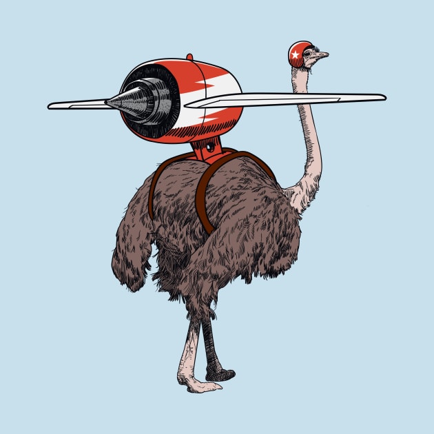 Jet ostrich by StefanAlfonso