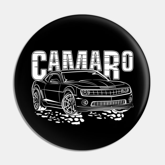 Camaro (White Print) Pin by WINdesign