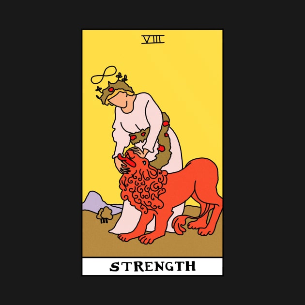 Strength Tarot Card by ThingRubyDoes