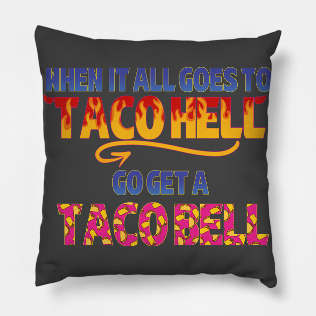 taco bell throw pillow
