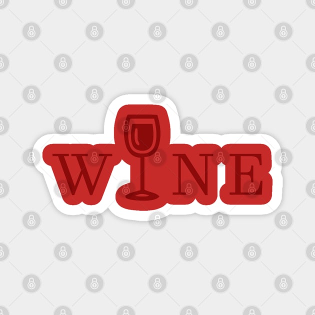 Wine lover design Magnet by Merchenland