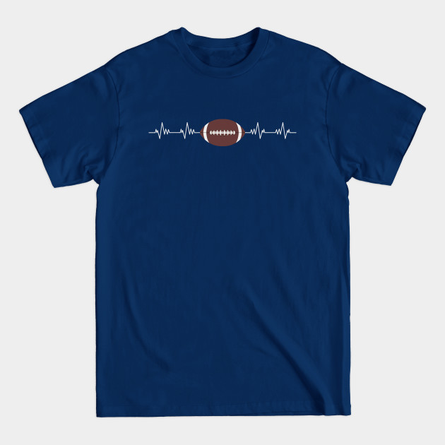 Disover American Football Heartbeat - Funny American Football Lover Gift - Football Gift - T-Shirt