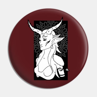 Horned Woman Pin