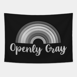 Openly Gray Grey Rainbow for a Gray Haired Friend Tapestry