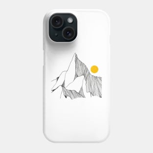 The cracked rock peaks Phone Case