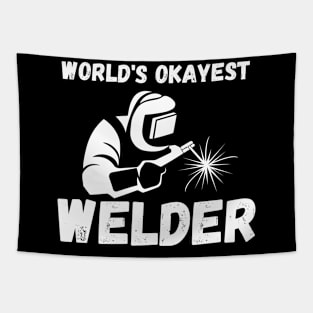 World's Okayest Welder Tapestry