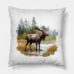 Wild Moose Pillow