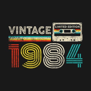 Vintage 1984 Classic Birthday 1984 Cassette Tape Vintage T-Shirt