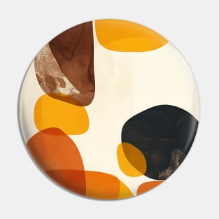 Orange Yellow Abstract Pin