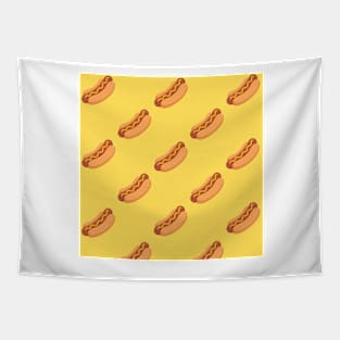 Yellow Hot Dog Tapestry