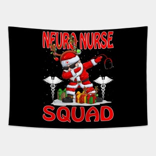 Christmas Neuro Nurse Squad Reindeer Pajama Dabing Santa Tapestry