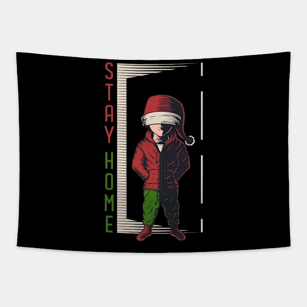 Stay home Tapestry by be yourself. design