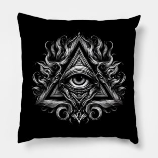 Eye of Providence: Flaming and Elegant Pillow