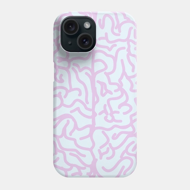 Pastel Brain Phone Case by XOOXOO