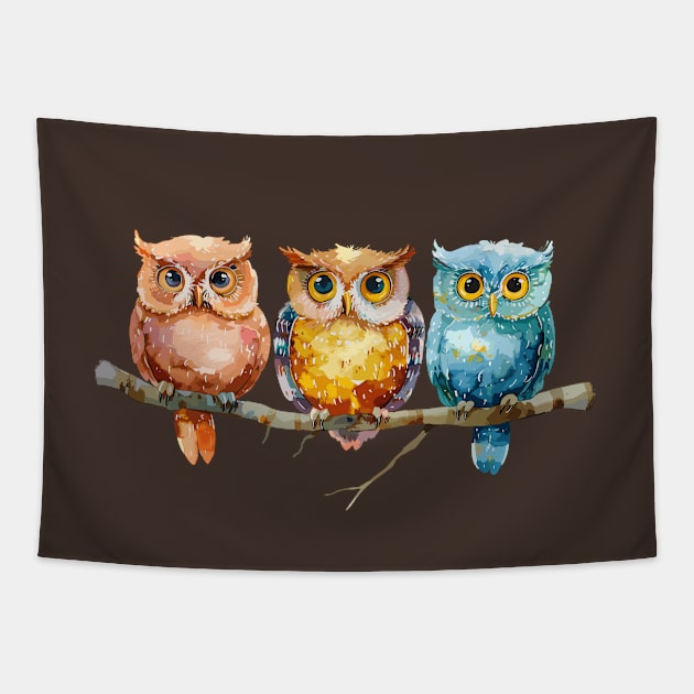 Owlets Tapestry by aphian