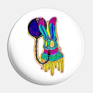 Neon Bunny Pin