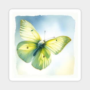 Brimstone Artprint - Watercolor Butterfly Magnet