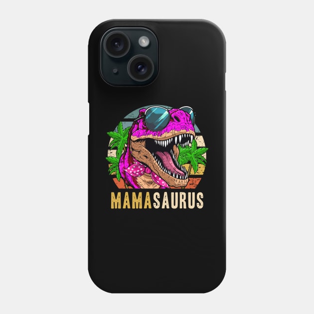 Mama Saurus Women Mother's Day T-Rex Dinosaur-Themed Party Phone Case by Acroxth