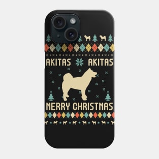 Akitas Merry Christmas Gift For Akitas Dog Lovers Phone Case