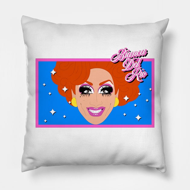 Bianca Del Rio Pillow by whos-morris