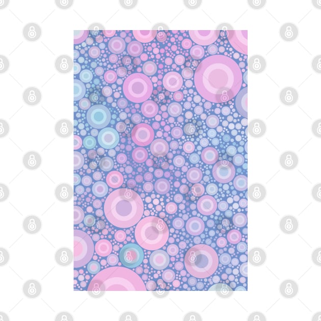 Pastel Jaw Breaker Abstract Polka Dots Pattern by love-fi