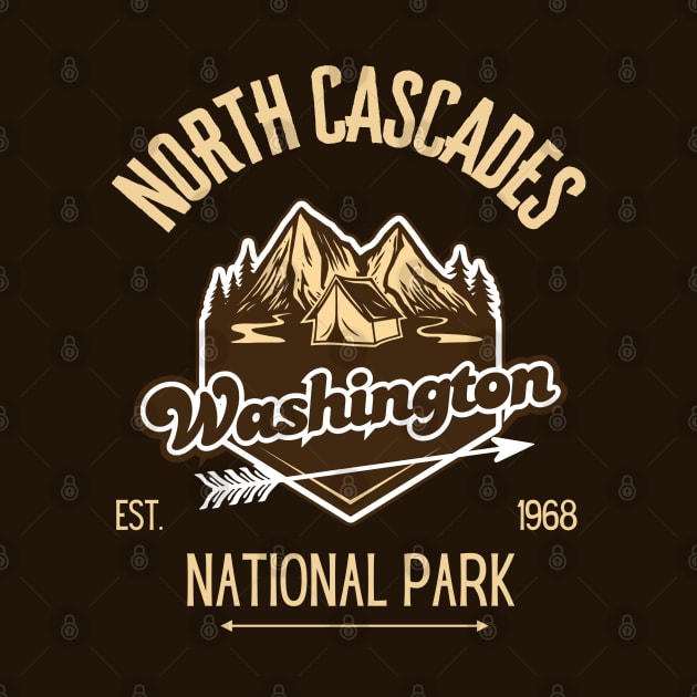 North Cascades National Park by Indieteesandmerch